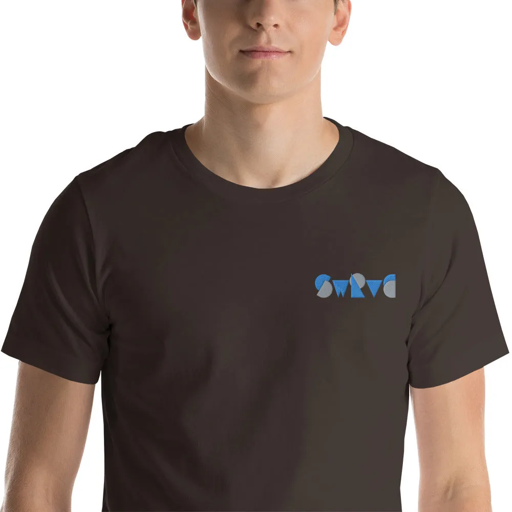 embroidered chunky logo cotton tee