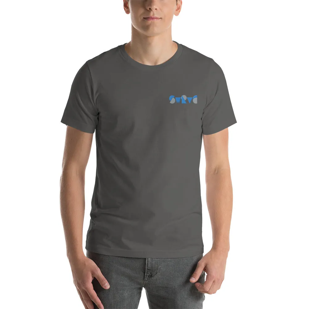 embroidered chunky logo cotton tee
