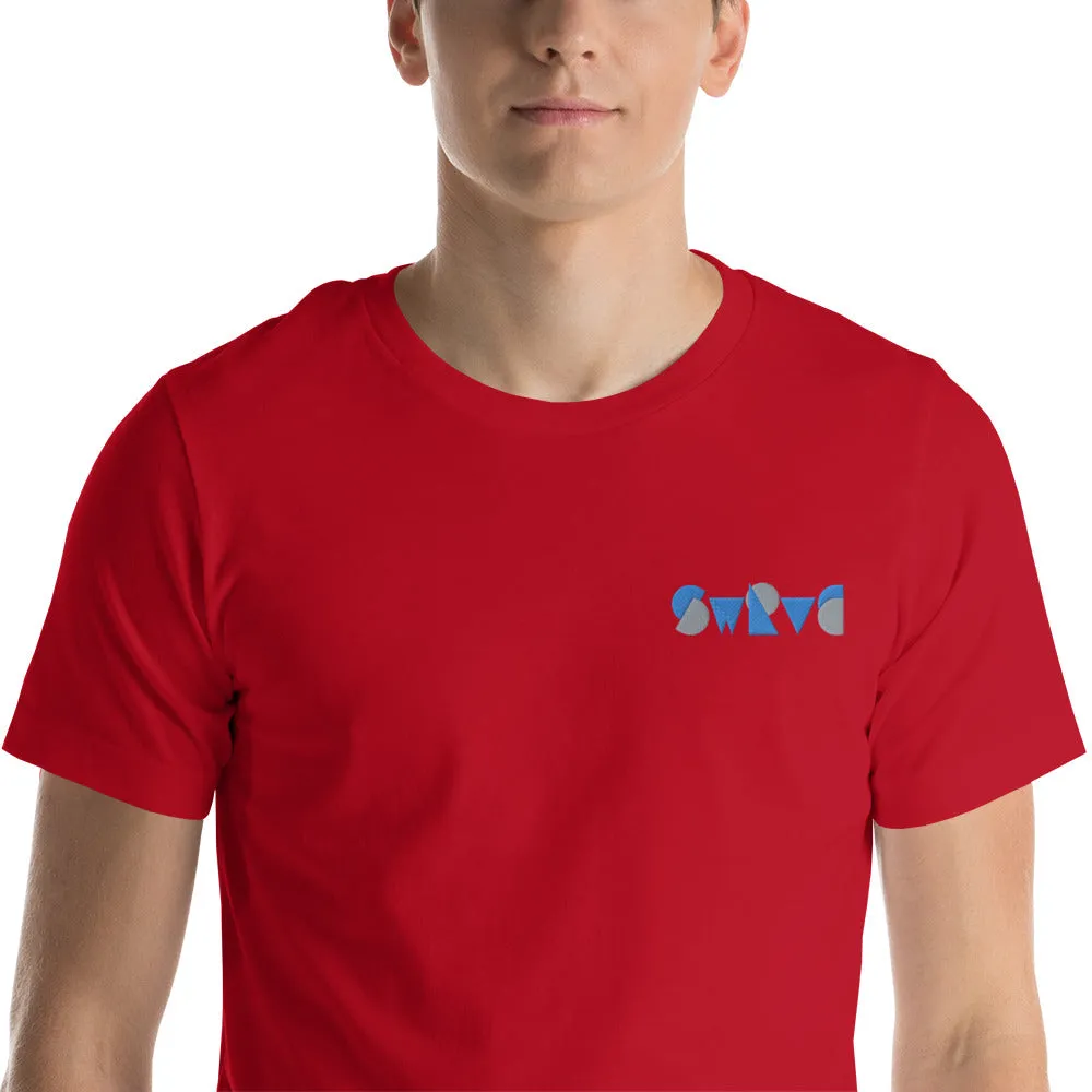 embroidered chunky logo cotton tee