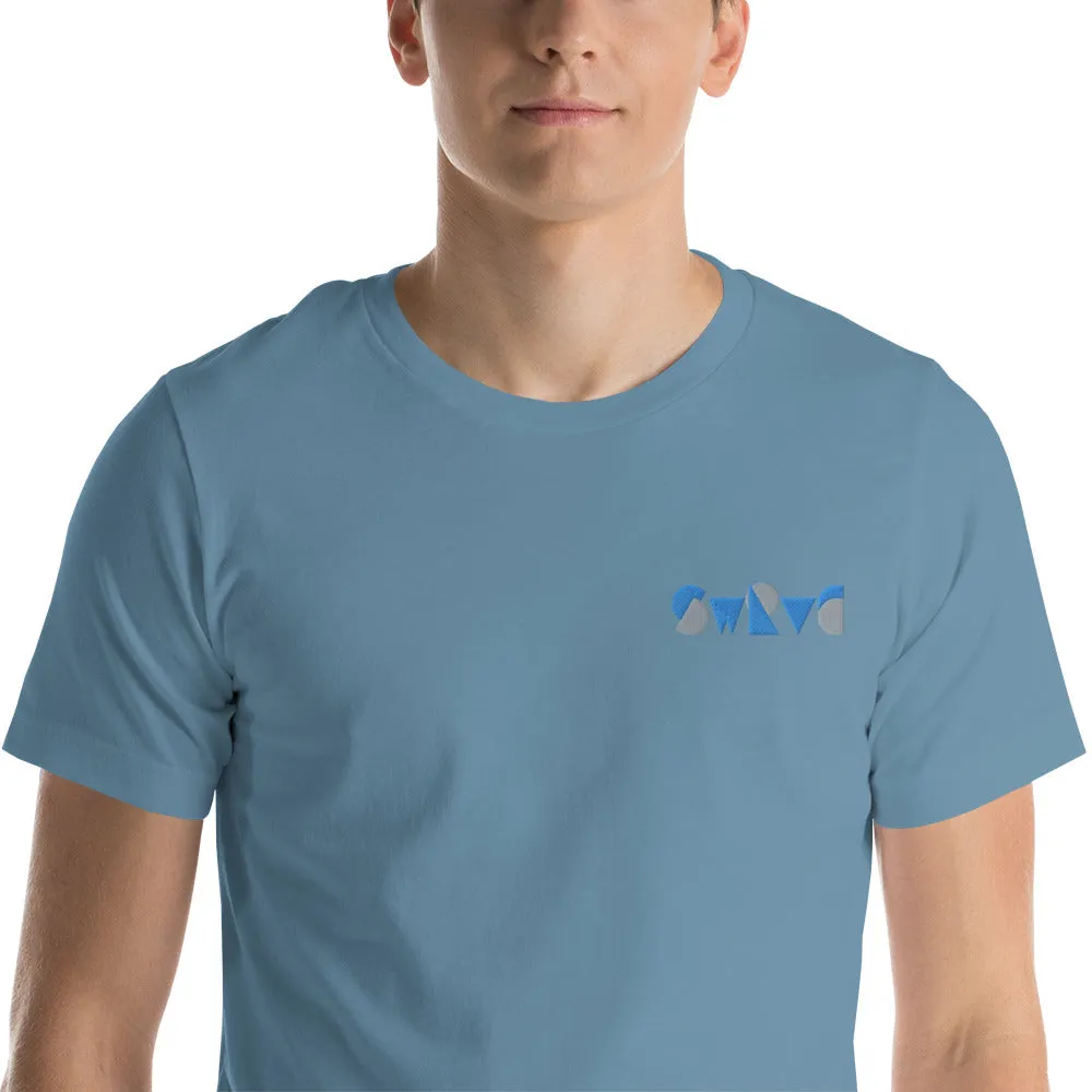 embroidered chunky logo cotton tee