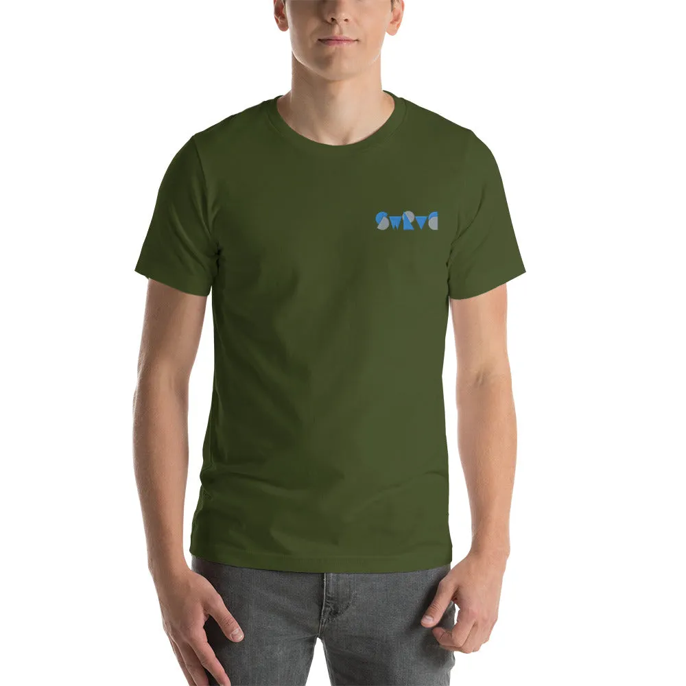 embroidered chunky logo cotton tee