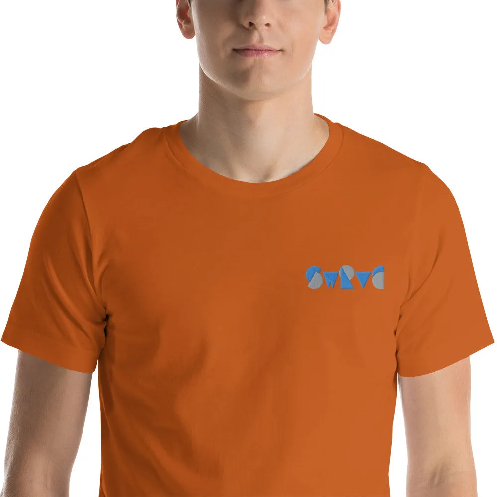 embroidered chunky logo cotton tee