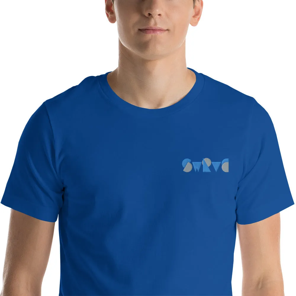 embroidered chunky logo cotton tee