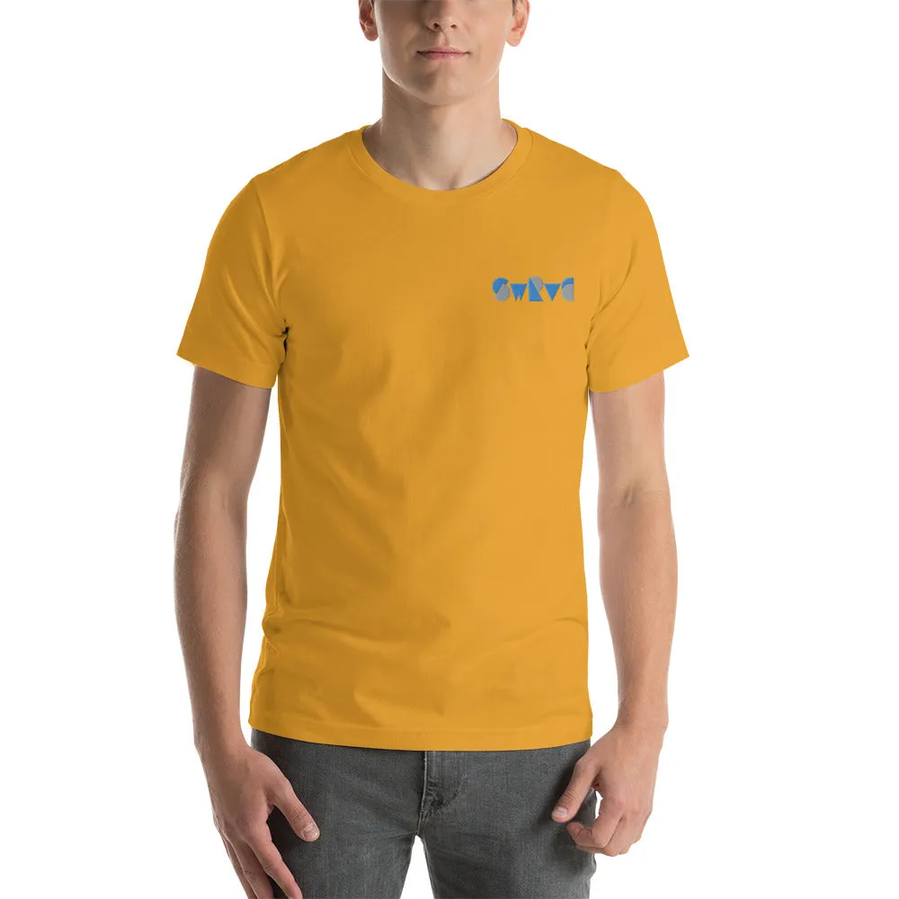 embroidered chunky logo cotton tee