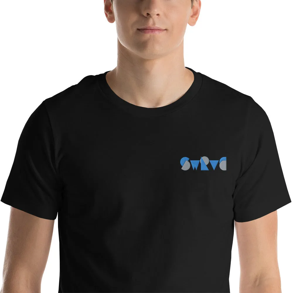embroidered chunky logo cotton tee