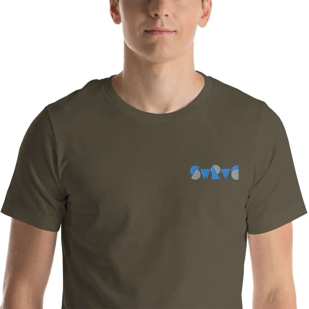 embroidered chunky logo cotton tee