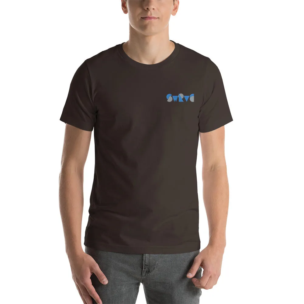embroidered chunky logo cotton tee