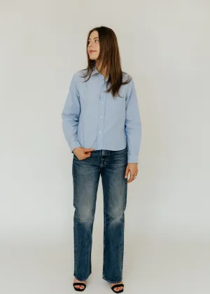 Frank & Eileen Silvio Button Up in Blue