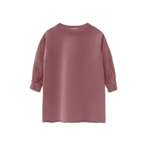 GO GENTLY NATION BERRY PUFF SLEEVE DRESS