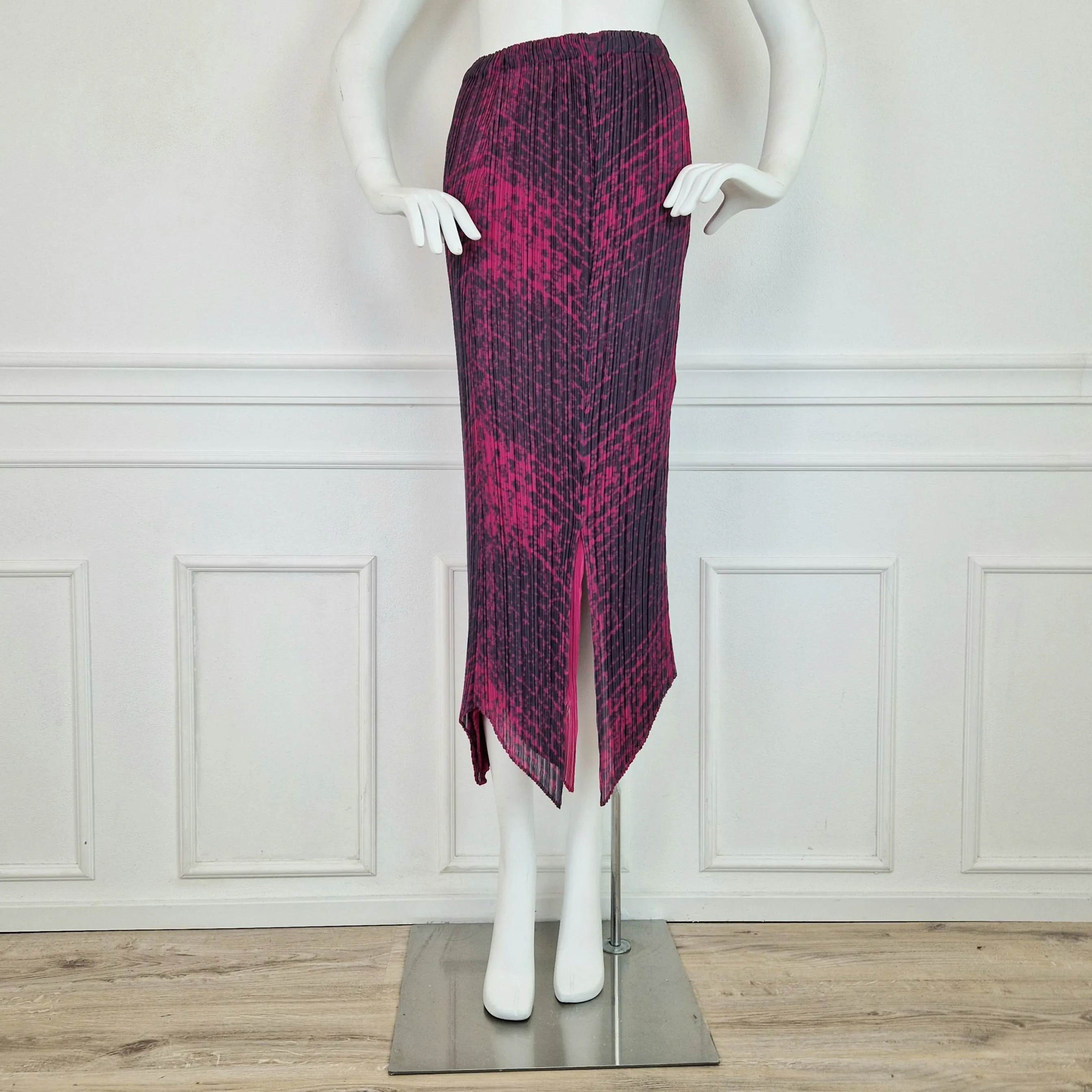 Gonna Issey Miyake Féte grigia e rosa