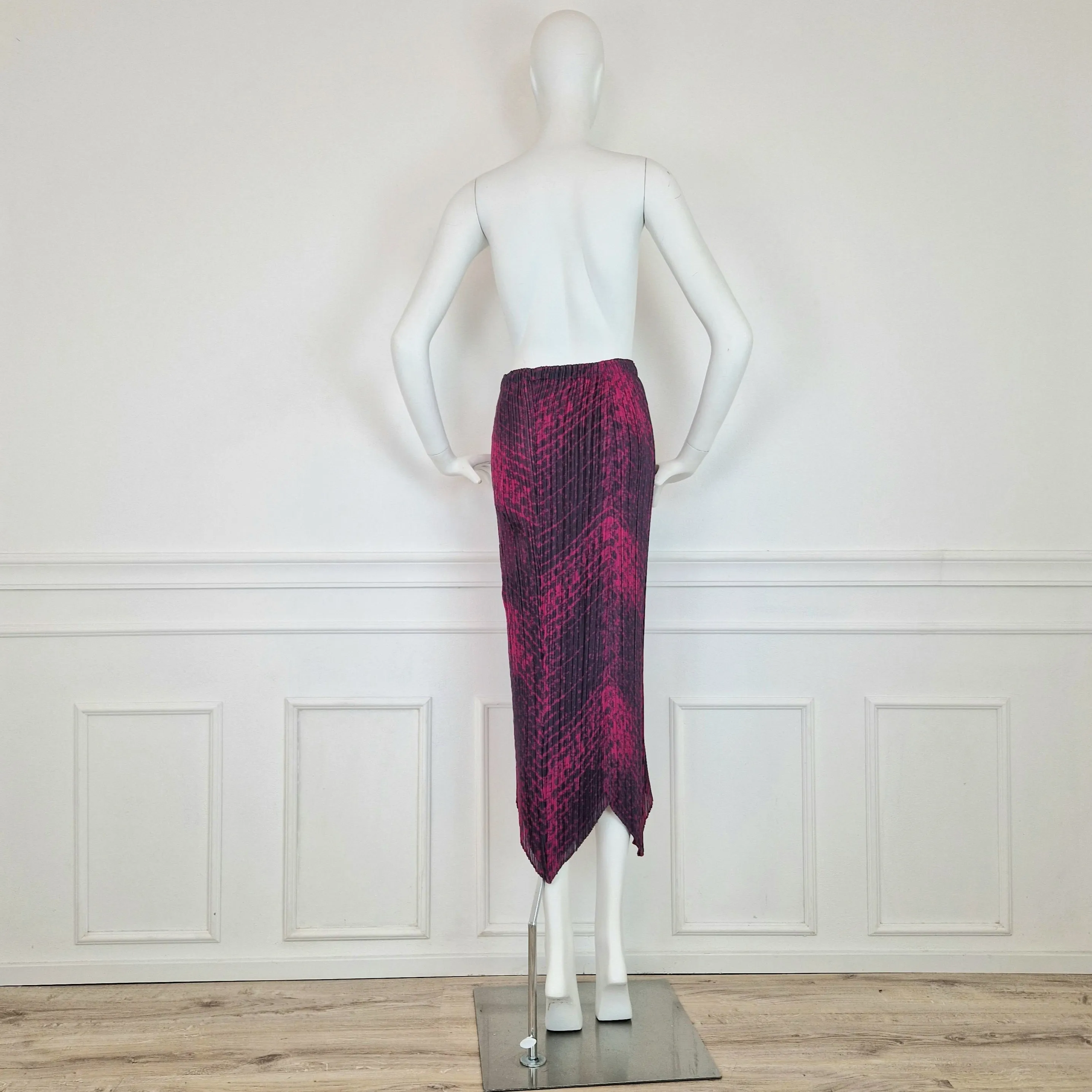 Gonna Issey Miyake Féte grigia e rosa