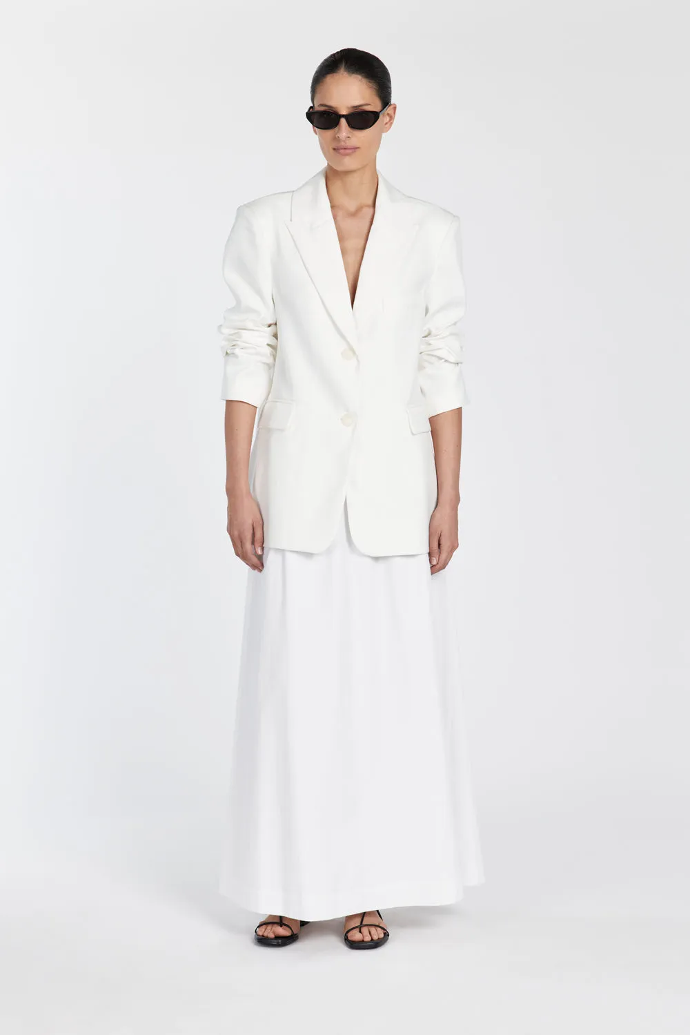 HARLEY WHITE OVERSIZED BOYFRIEND BLAZER