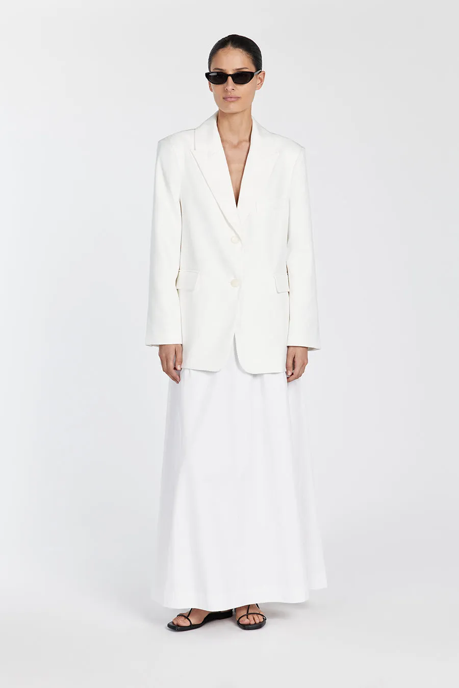 HARLEY WHITE OVERSIZED BOYFRIEND BLAZER
