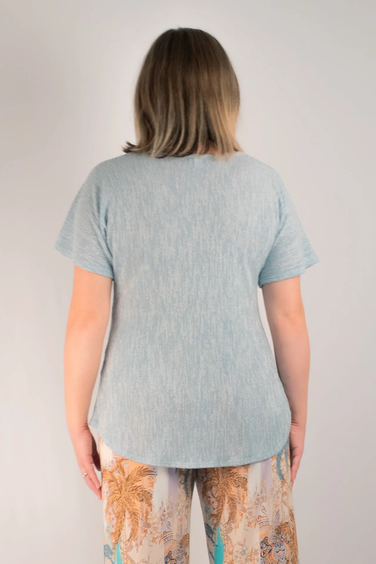 Ice Haven Poly/Rayon Knit Longer Sleeve Top