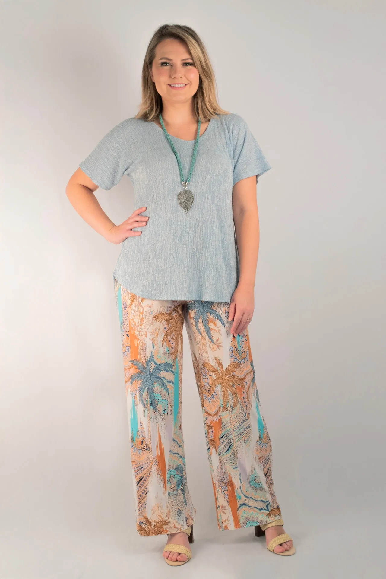 Ice Haven Poly/Rayon Knit Longer Sleeve Top