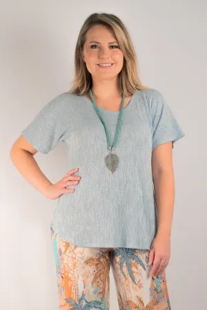 Ice Haven Poly/Rayon Knit Longer Sleeve Top