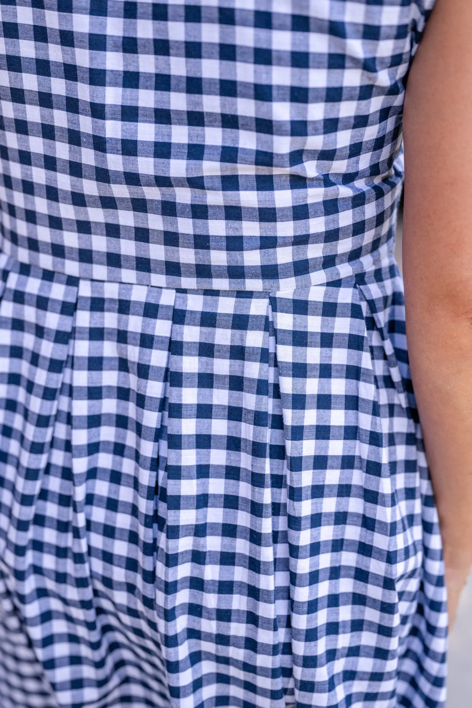 Jewel Button-Front Midi Dress
