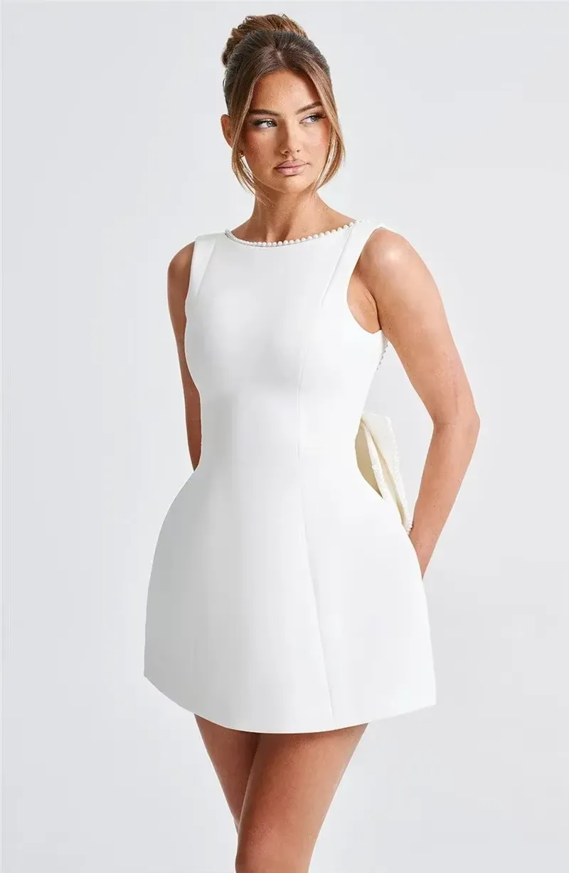 Julie Mini Dress with Bow