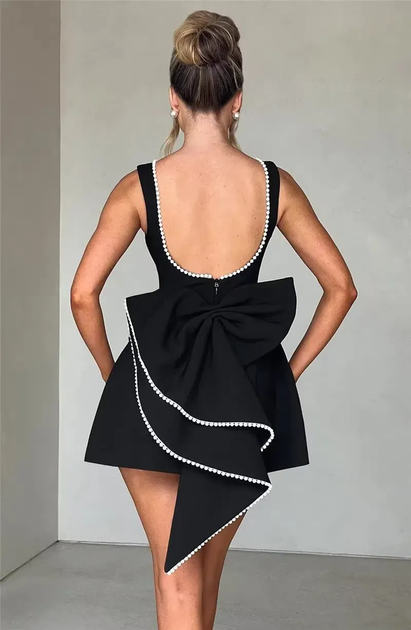 Julie Mini Dress with Bow