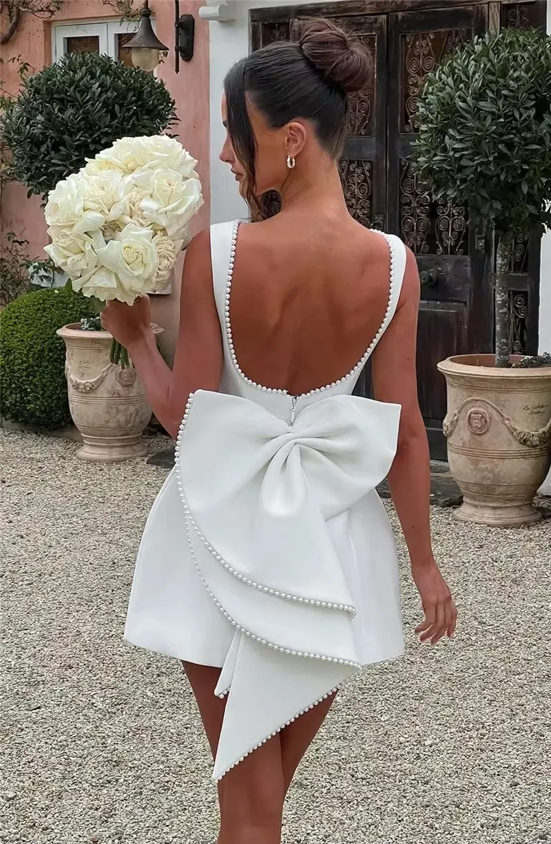 Julie Mini Dress with Bow