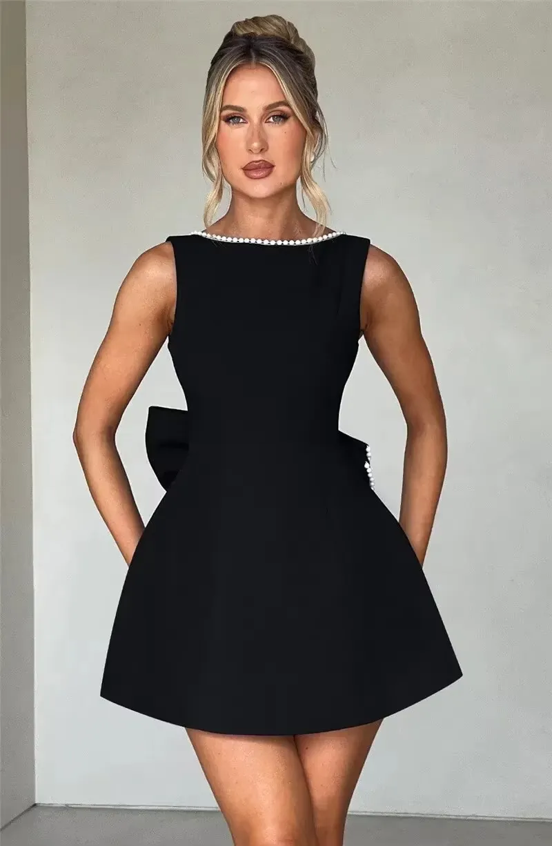 Julie Mini Dress with Bow