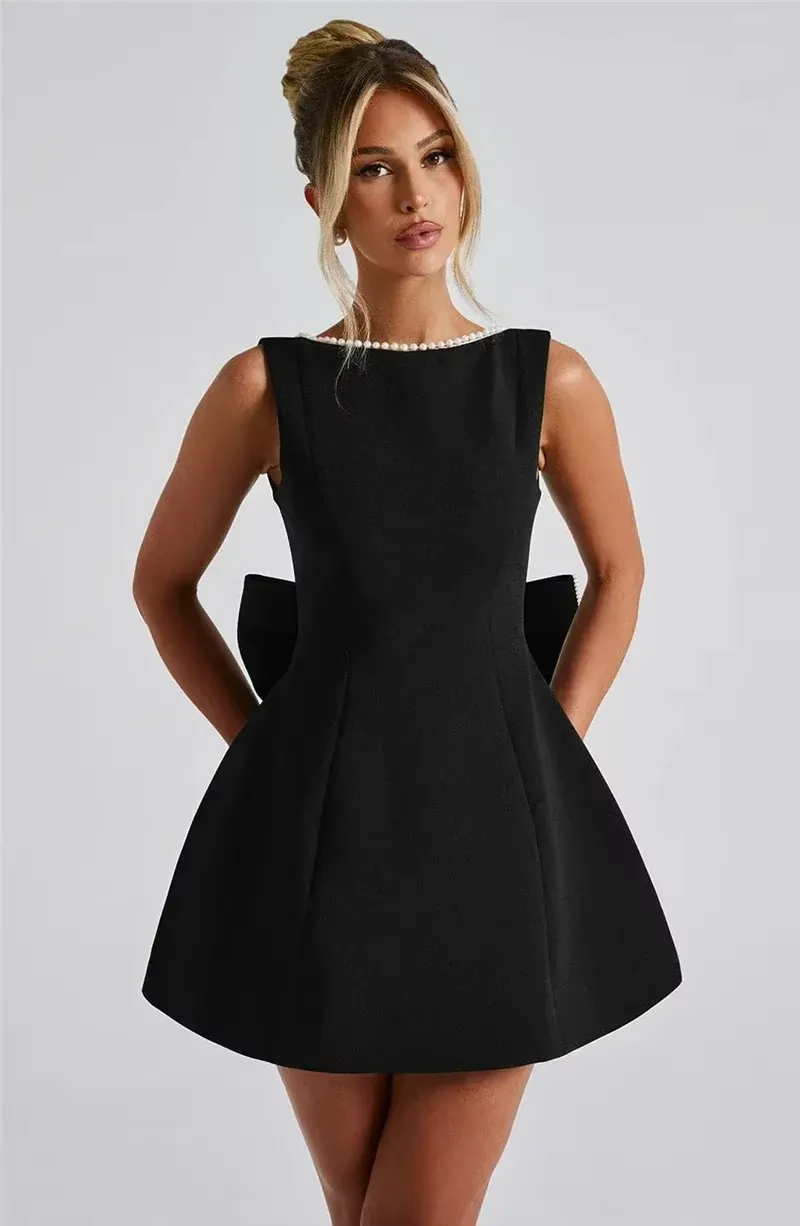 Julie Mini Dress with Bow