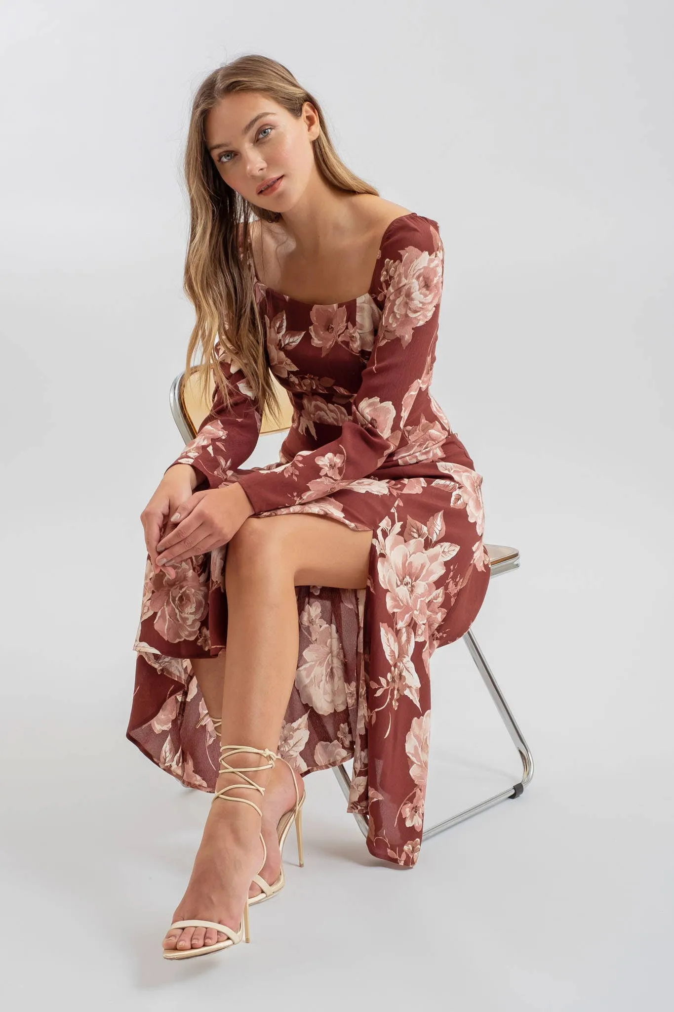 Kiara Floral Midi Dress