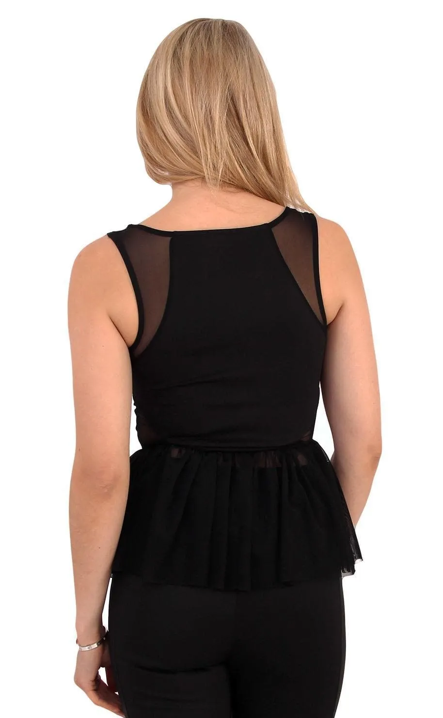 Ladies Diamond Peplum Cami Top