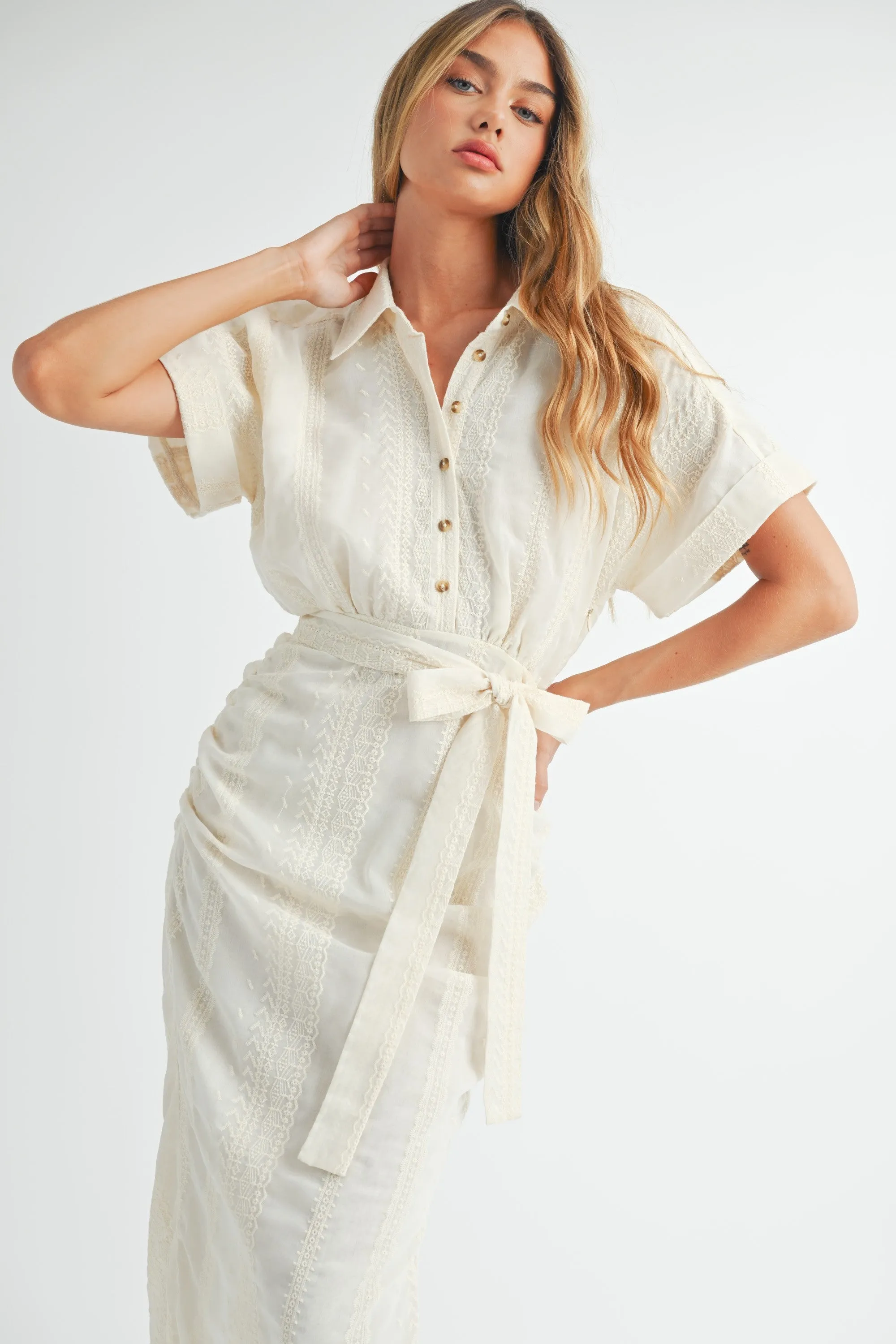 Lana Collared Midi Dress