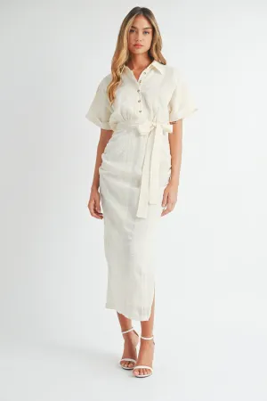 Lana Collared Midi Dress