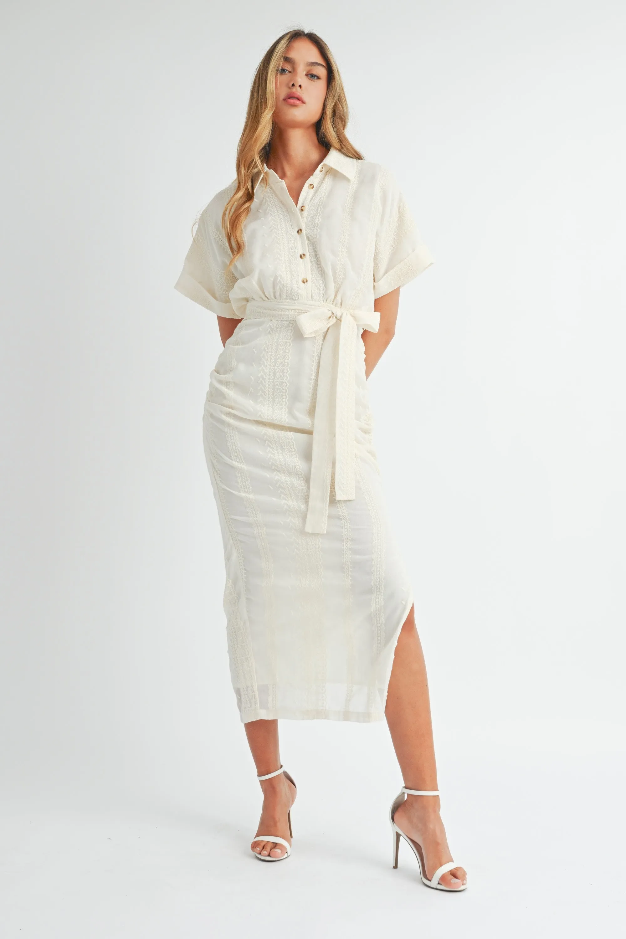 Lana Collared Midi Dress