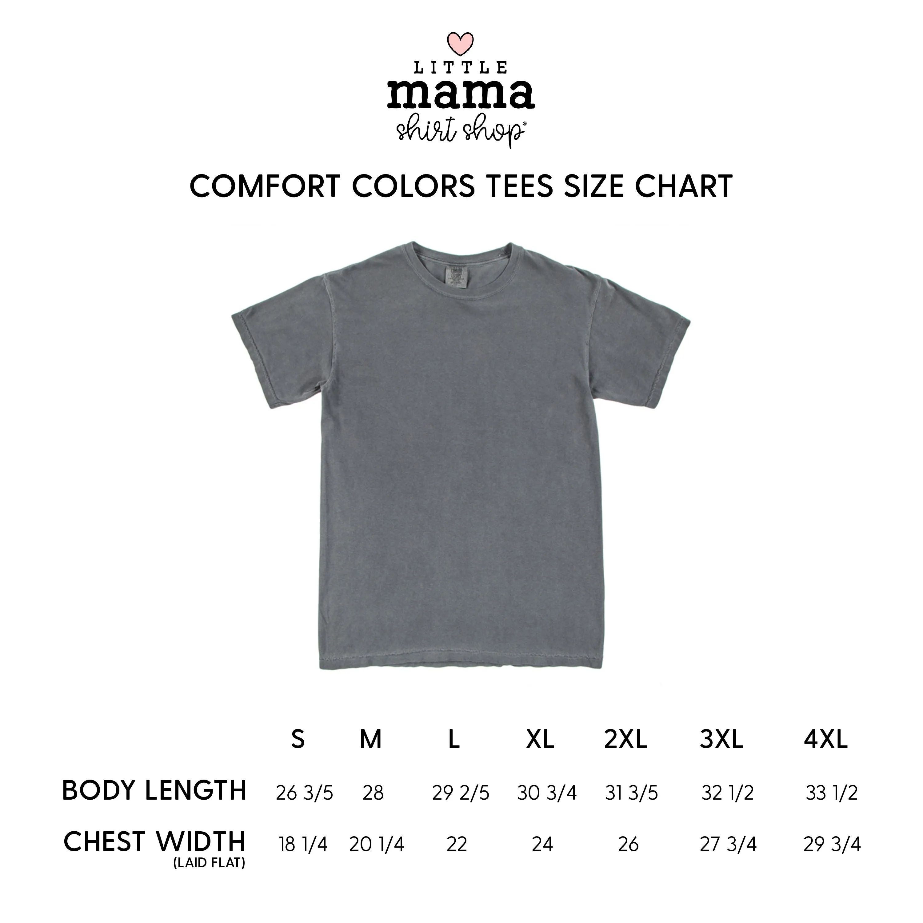 MAMA Pocket Design on Front w/ Full Our Classroom Is Wherever We Are On Back - SHORT SLEEVE COMFORT COLORS TEE