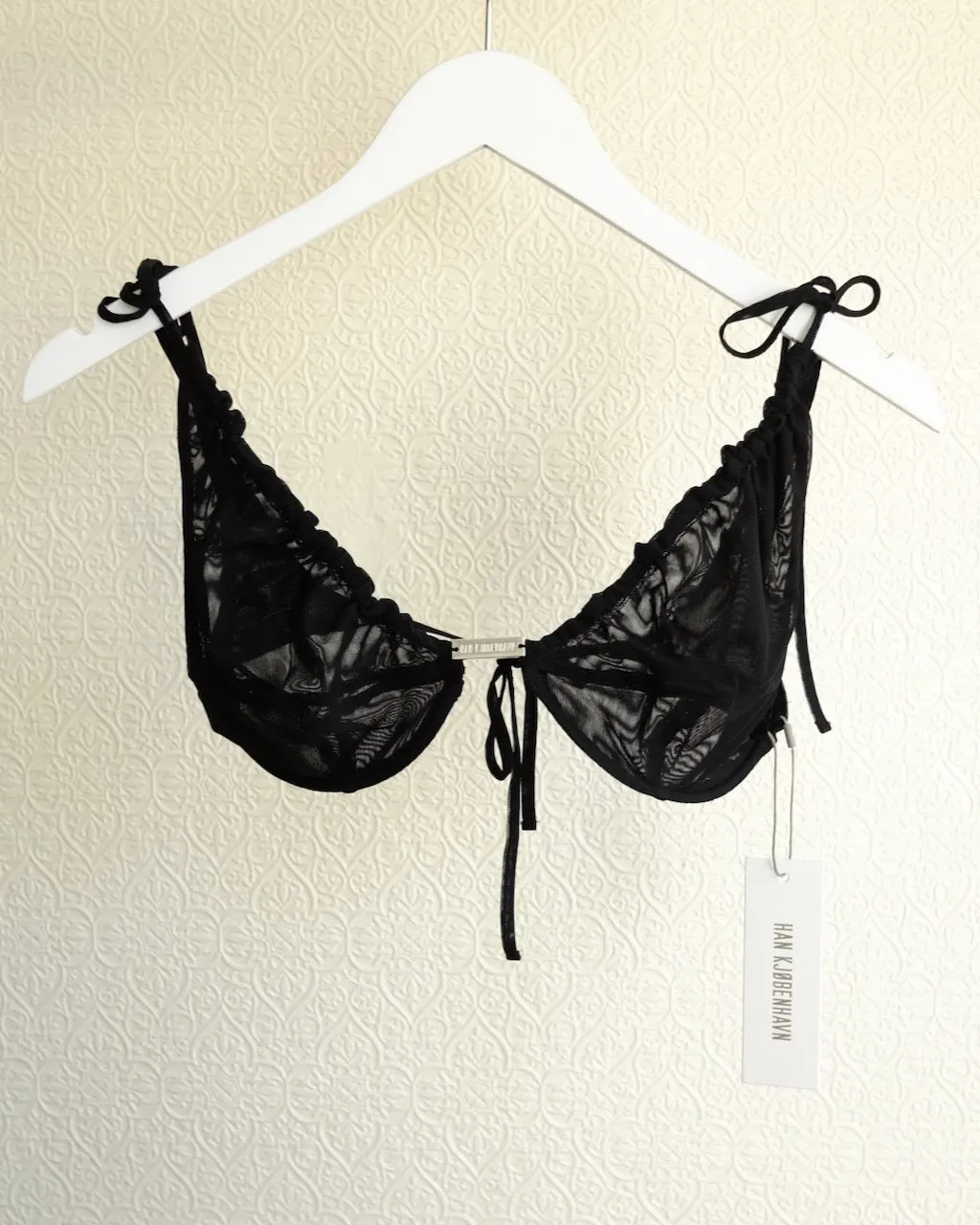 Mesh Bra Top, Black