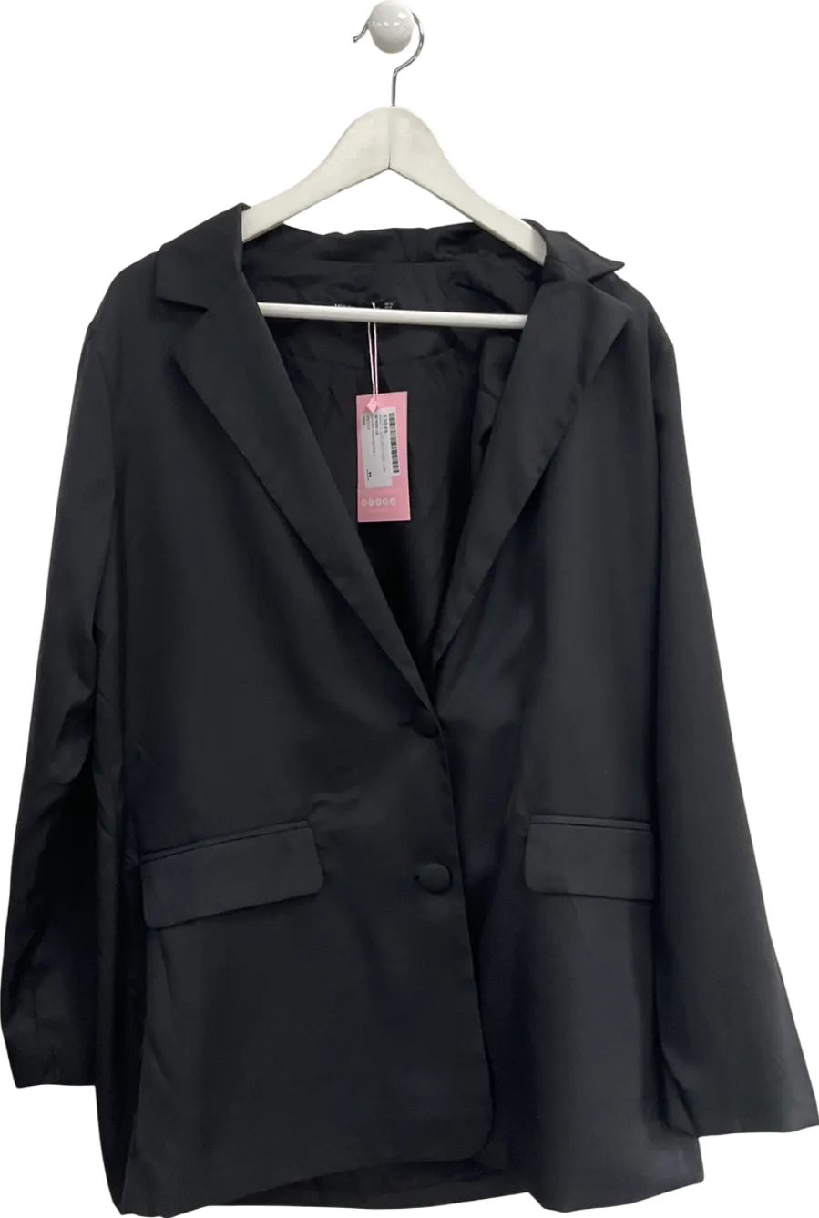 Missy Empire Brianna Black Oversized Blazer Dress UK 12