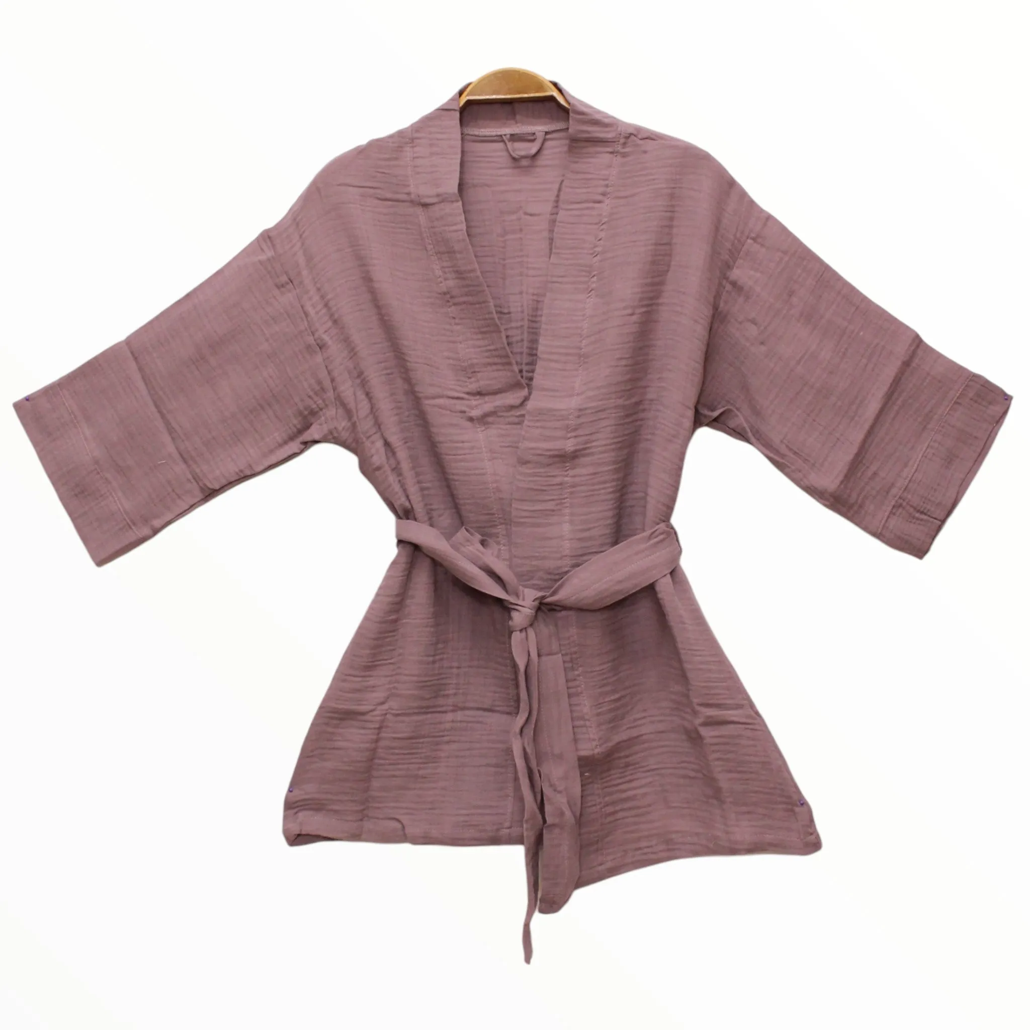 Natural Cotton Muslin Kimono Jacket