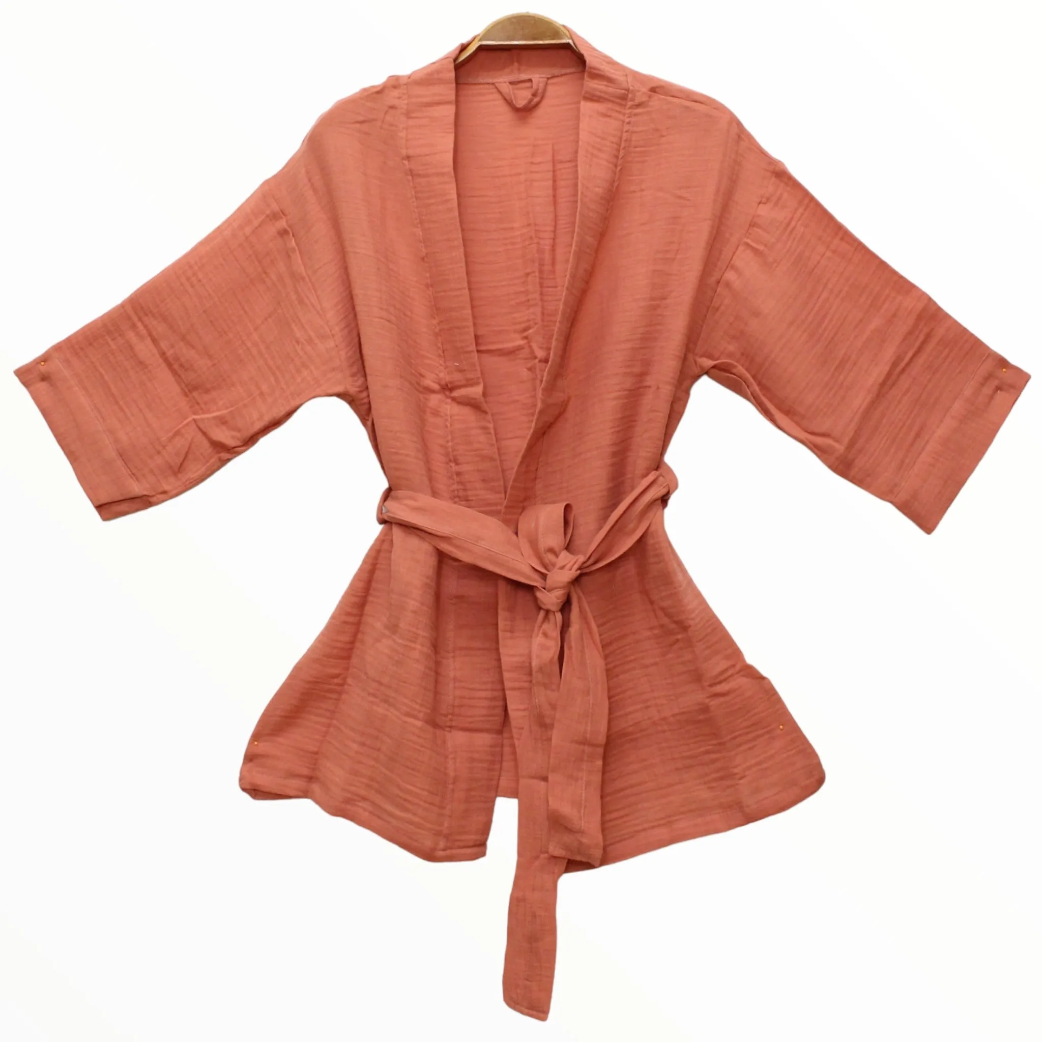 Natural Cotton Muslin Kimono Jacket