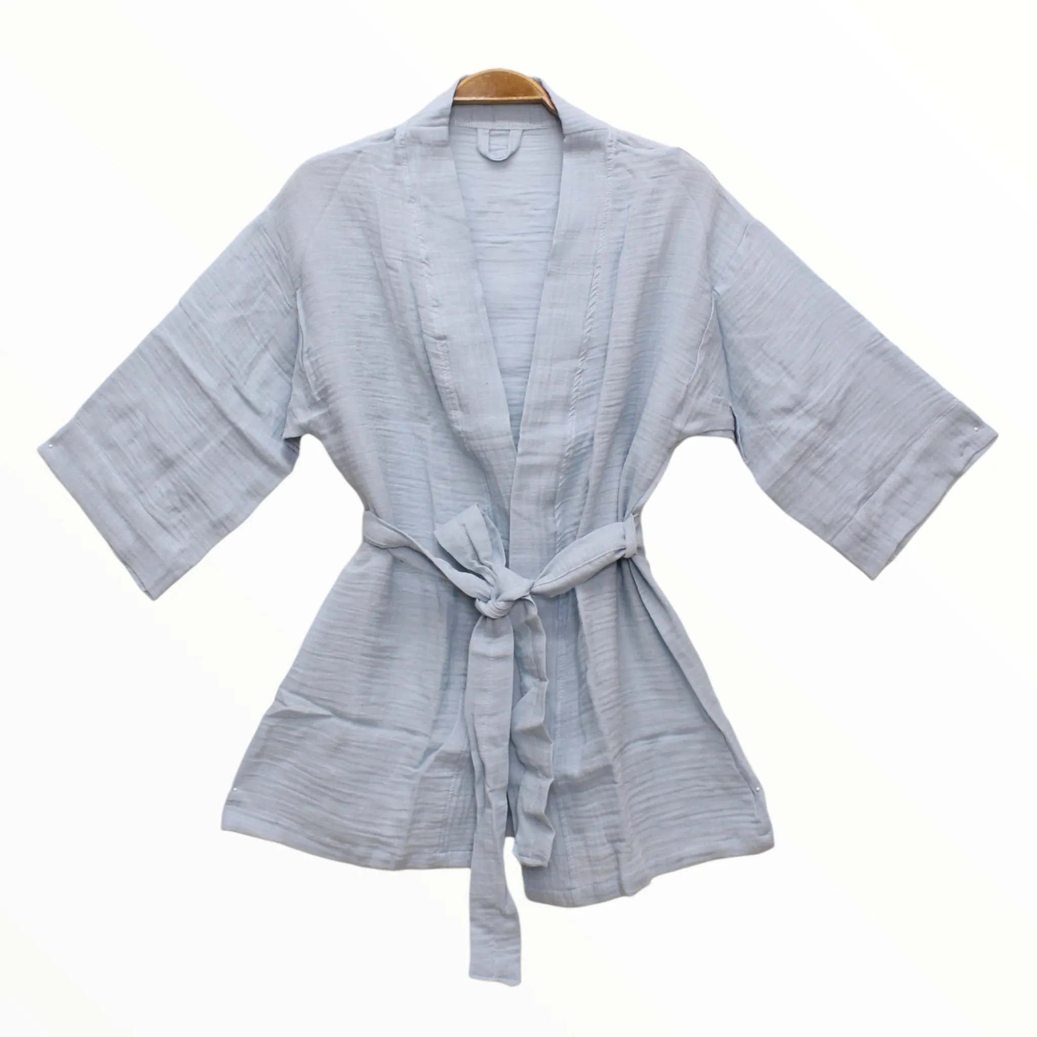 Natural Cotton Muslin Kimono Jacket