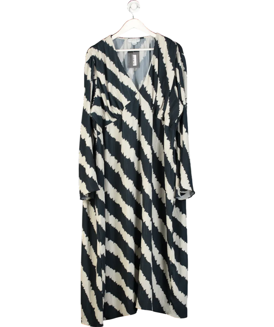 Never Fully Dressed Blue Mono Stripe Celeste Plisse UK 24
