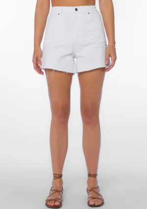 Nova 5-Pocket High Waist Shorts - Optic White