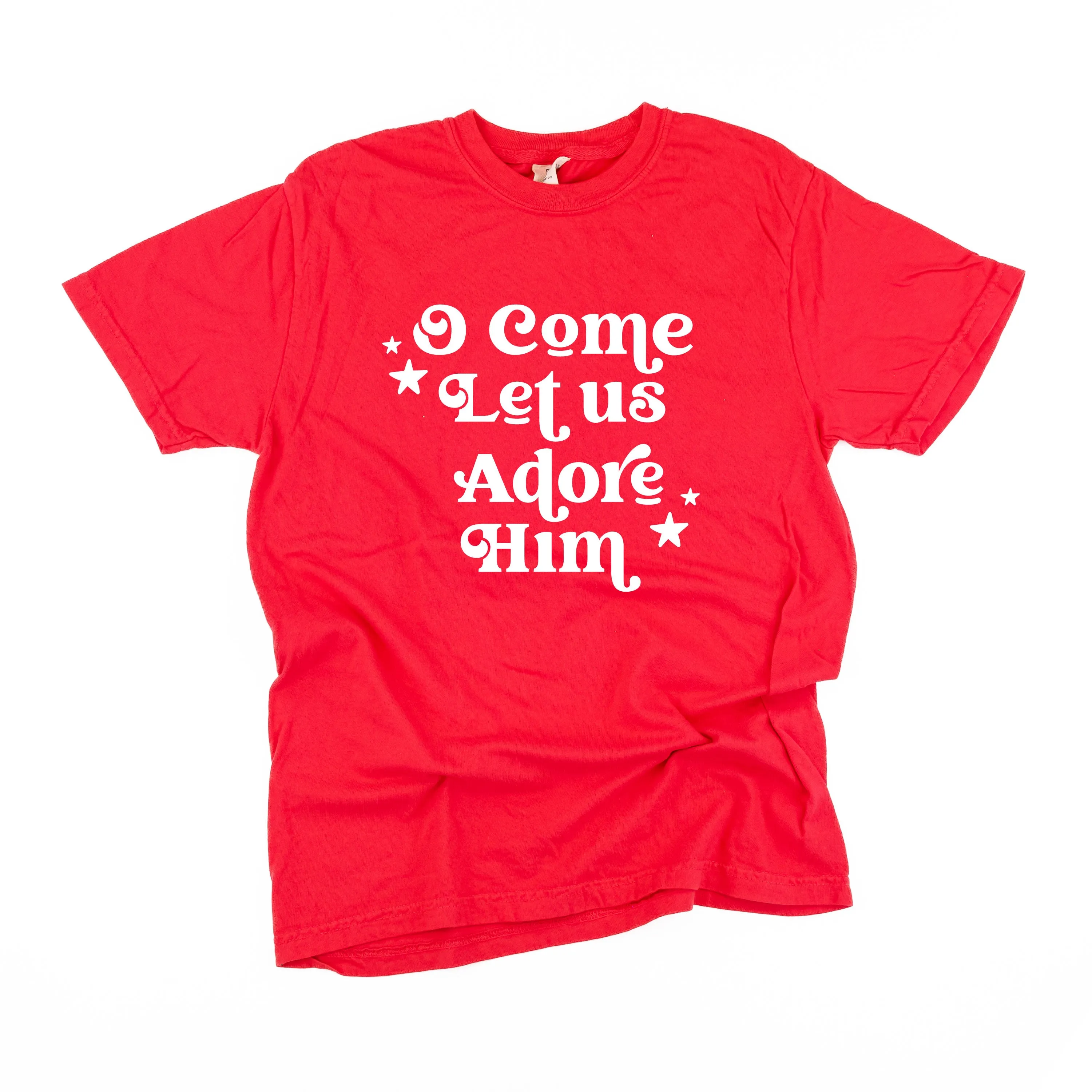 O Come Let Us Adore Him - Comfort Colors Tee