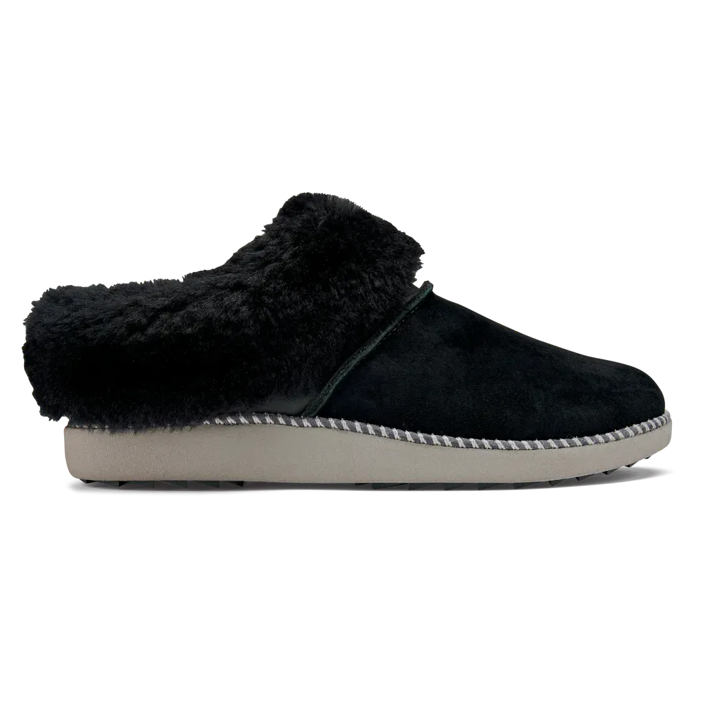 OLUKAI WOMENS KU'I SLIPPER BLACK