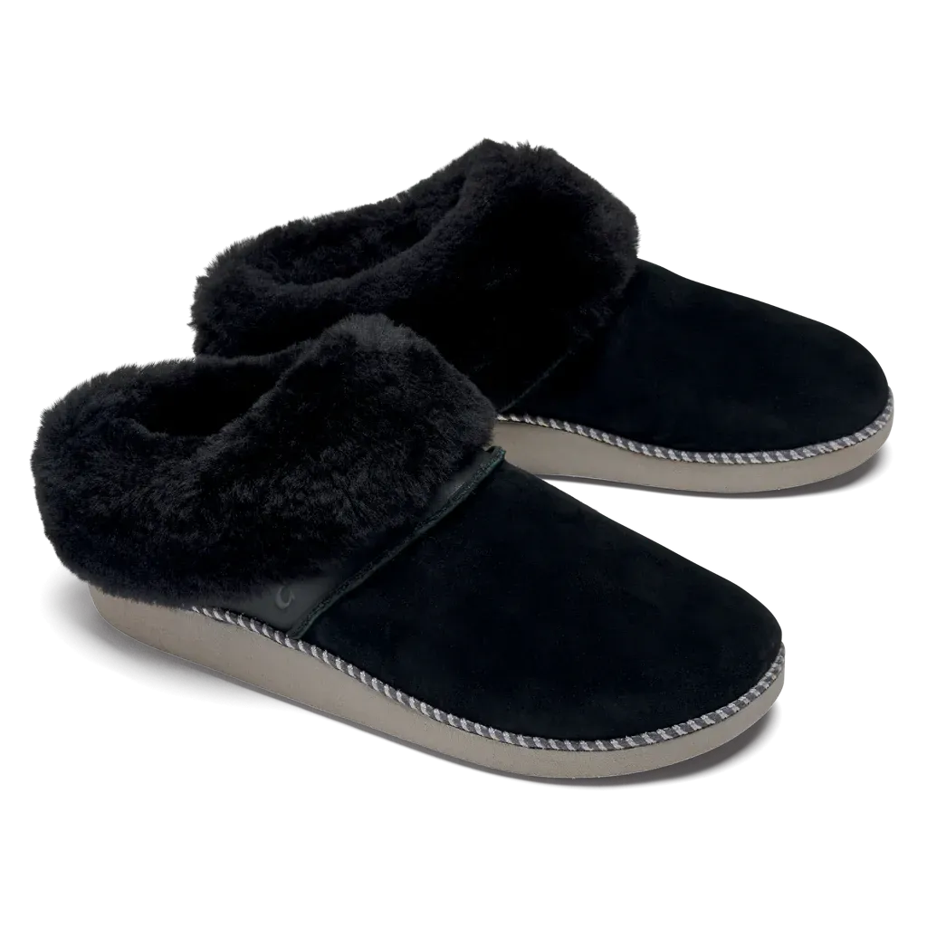 OLUKAI WOMENS KU'I SLIPPER BLACK