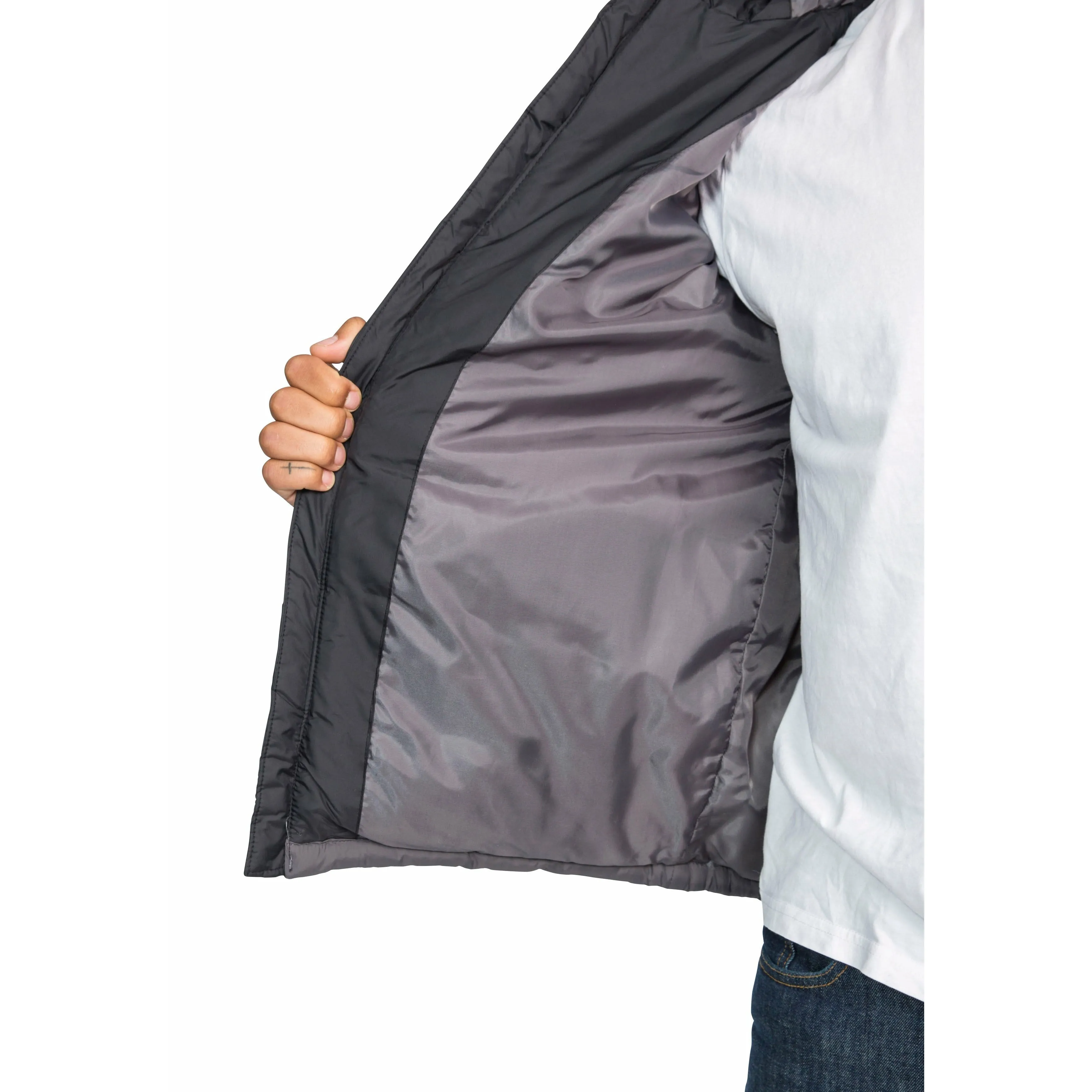 Oskar Men's Padded Jacket in Black