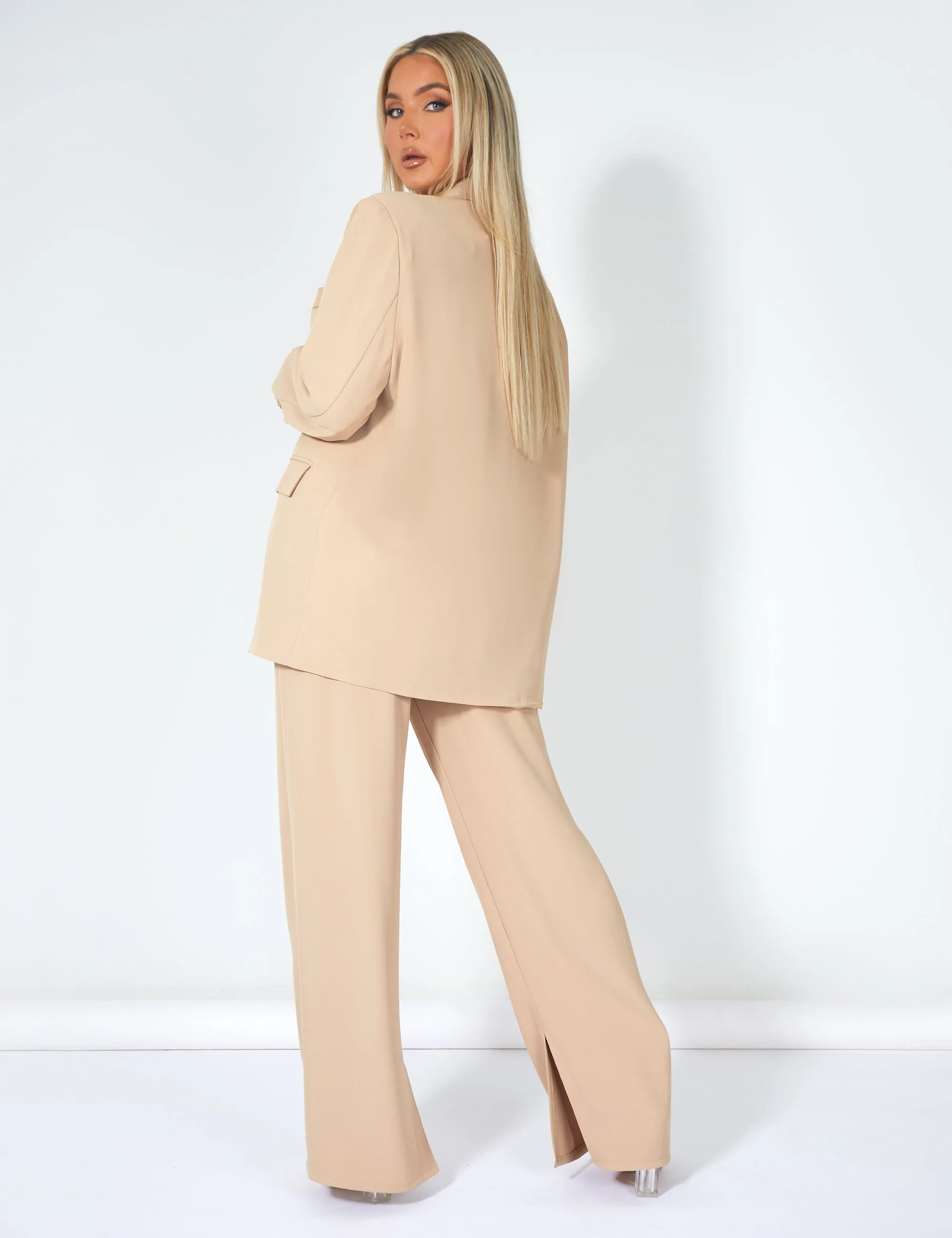 Oversized Dad Blazer Sand