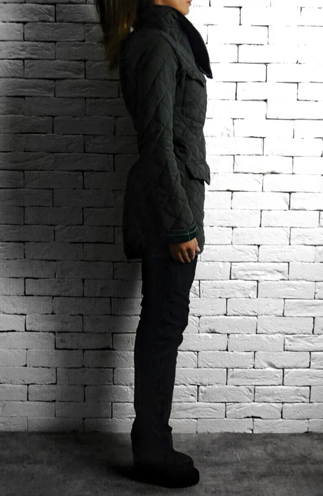 Quilted Jacket - Charcoal
