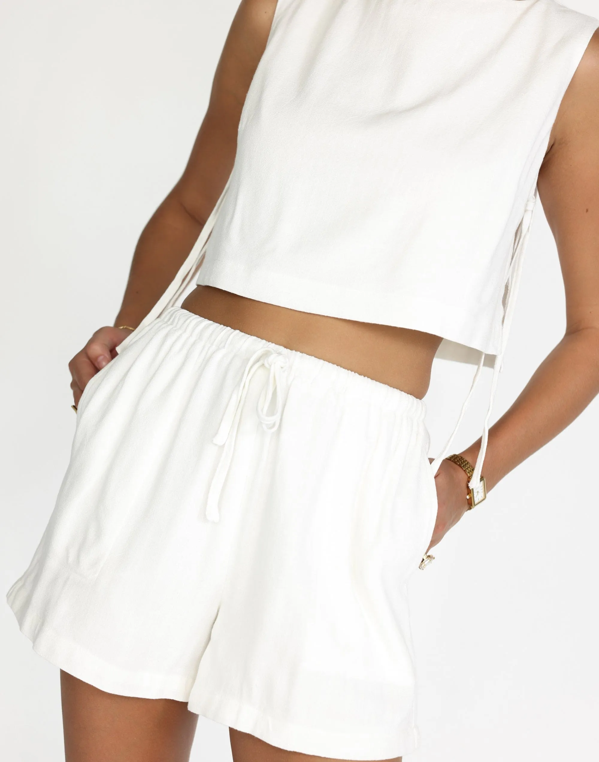 Sabrina Shorts (White)