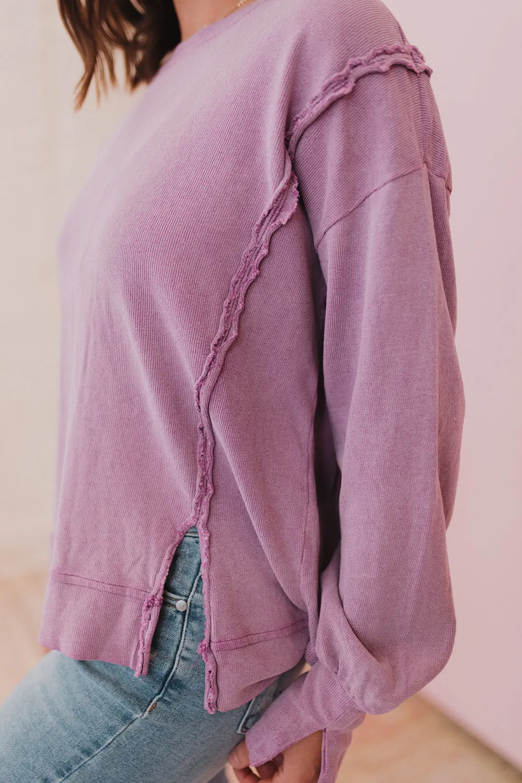 Time Can Tell Lilac Sweatshirt