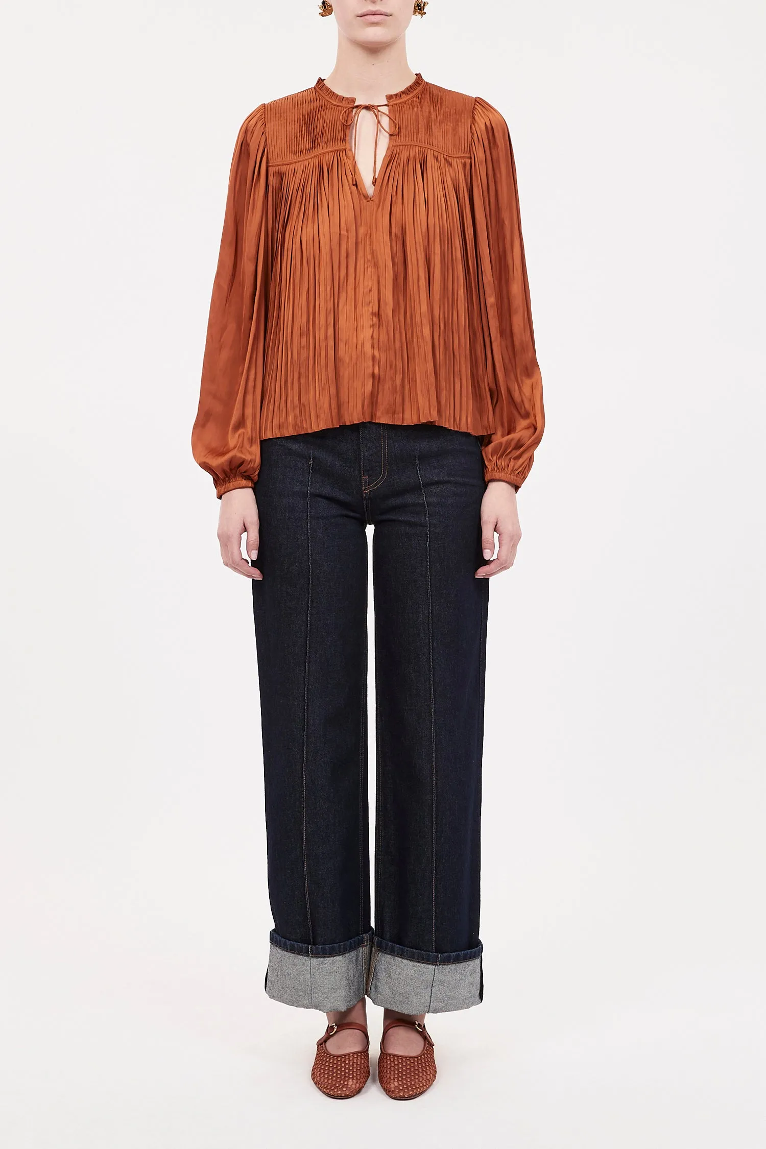 Ulla Johnson - Freja Blouse in Amber