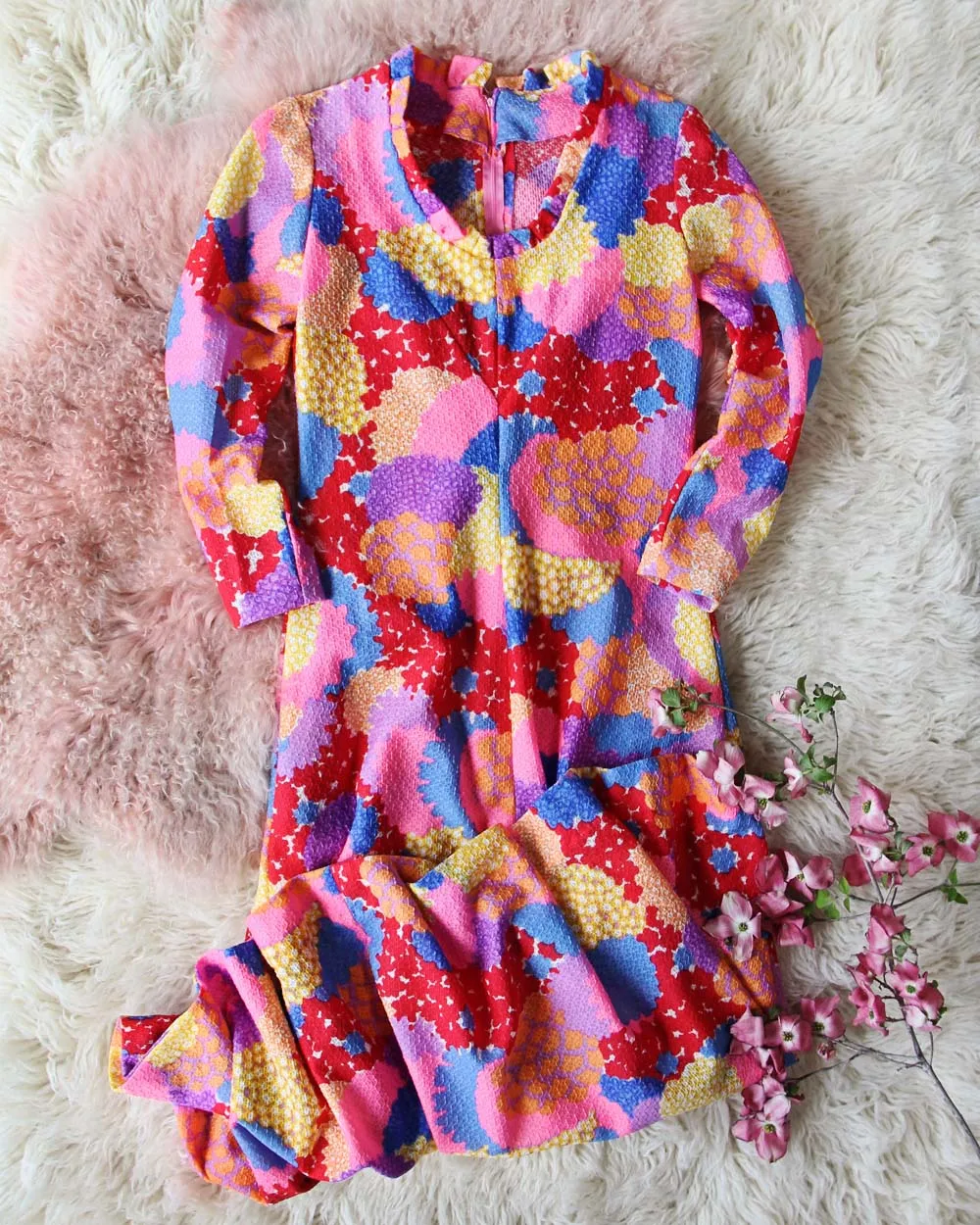 Vintage Floral Maxi Dress