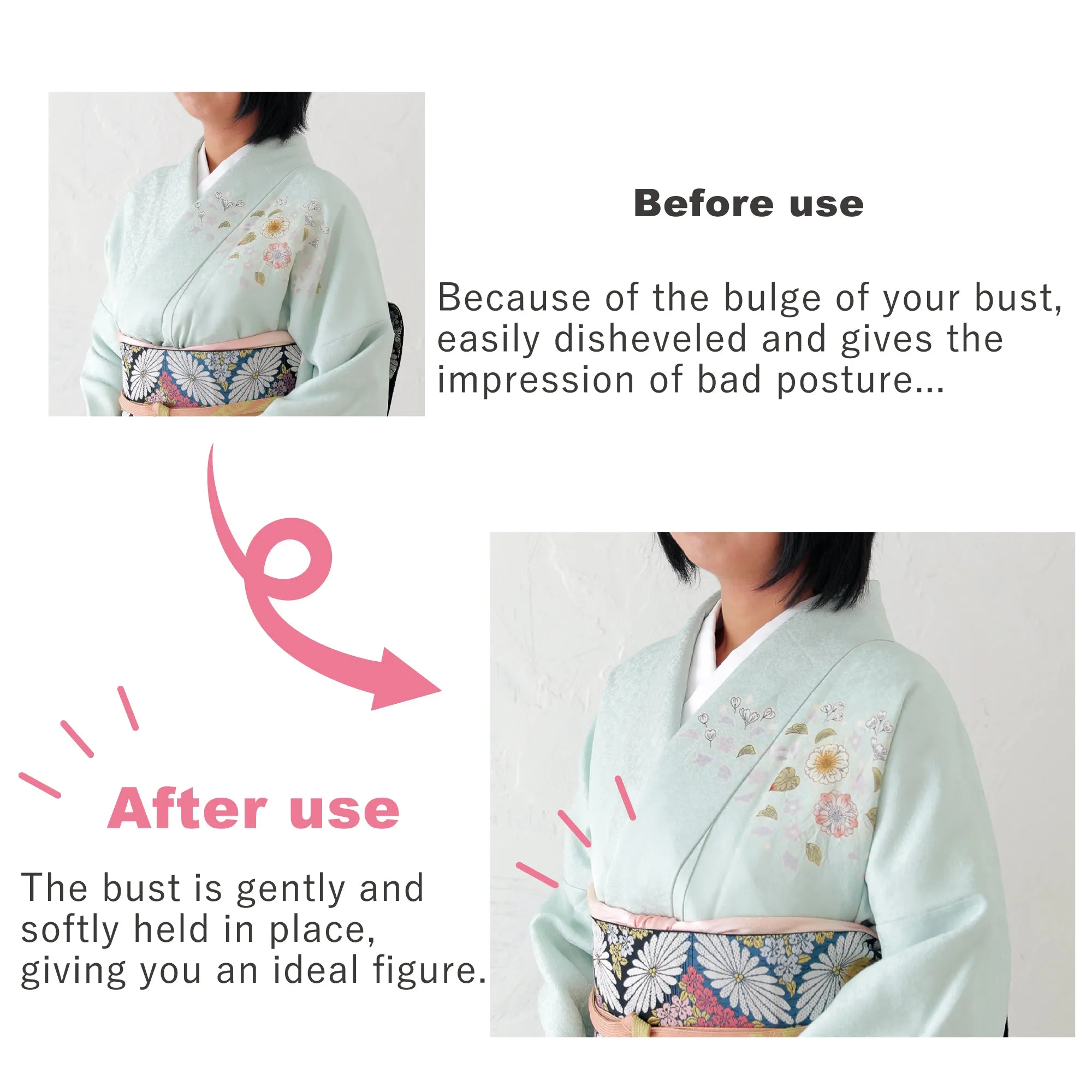 Women’s Japanese kimono stretch bra - Made by a correction maker ,S-2XL